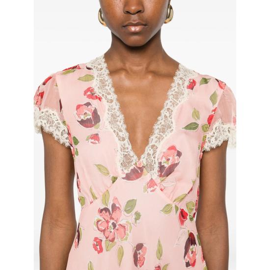 26SS 릭소 롱 원피스 CLARICE KIFPI PINK RED - RIXO