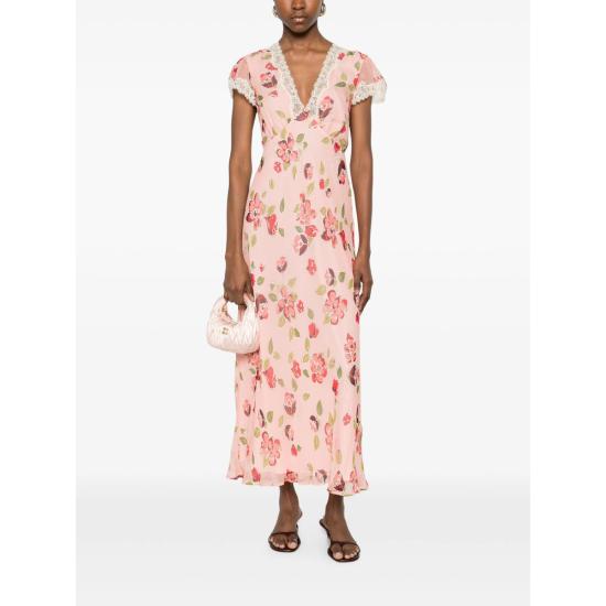 26SS 릭소 롱 원피스 CLARICE KIFPI PINK RED - RIXO