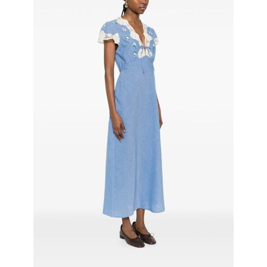 26SS 릭소 롱 원피스 AMARI BUEBL BLUE WHITE - RIXO