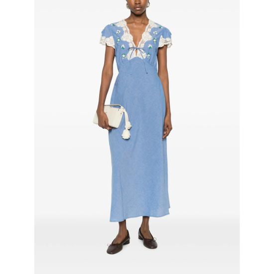 26SS 릭소 롱 원피스 AMARI BUEBL BLUE WHITE - RIXO