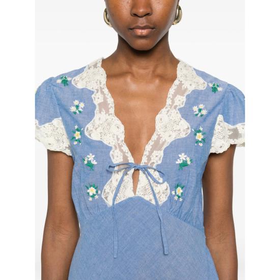 26SS 릭소 롱 원피스 AMARI BUEBL BLUE WHITE - RIXO