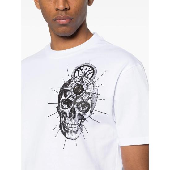 26SS 필립 플레인 반팔 티셔츠 MTK8857 PJY002N 01 WHITE - PHILIPP PLEIN