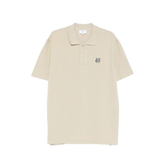 26SS 메종키츠네 폭스 헤드 컴포트 폴로 티셔츠 PM00210KP0001 TEALE NEUTRALS