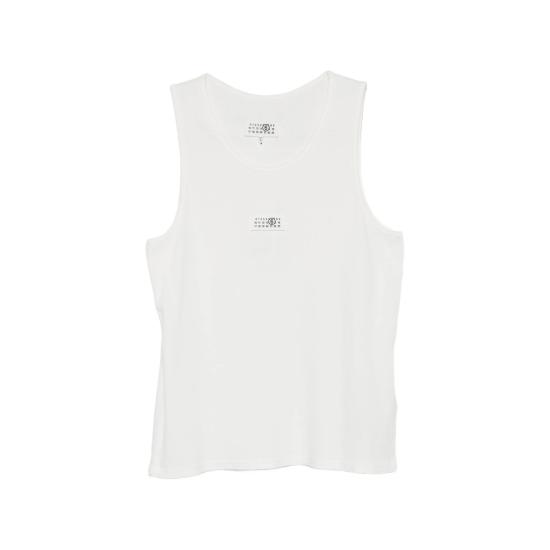 26SS MM6 메종마르지엘라 민소매 티셔츠 M20054 SH0NL0007 101 WHITE