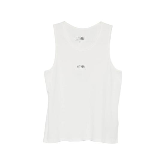 26SS MM6 메종마르지엘라 민소매 티셔츠 M20054 SH0NL0007 101 WHITE