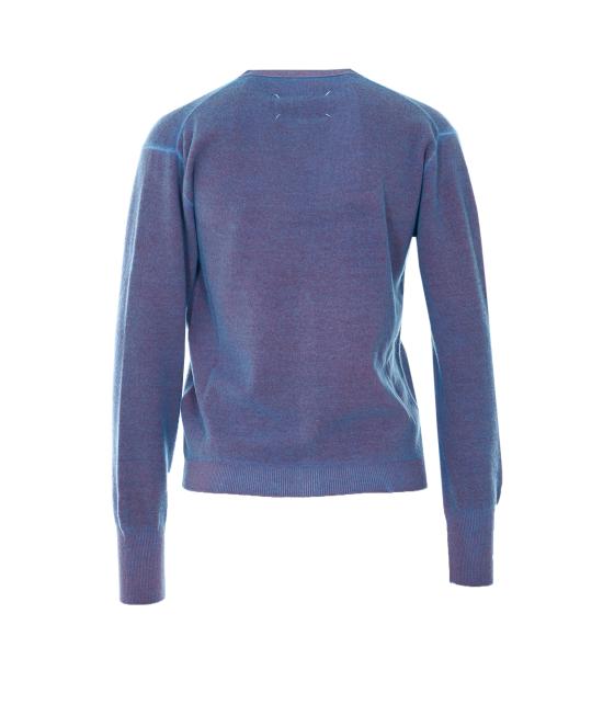 26SS 마르지엘라 버진 울 브이넥 카디건 S51HP0029 M13224001F Blue - MAISON MARGIELA