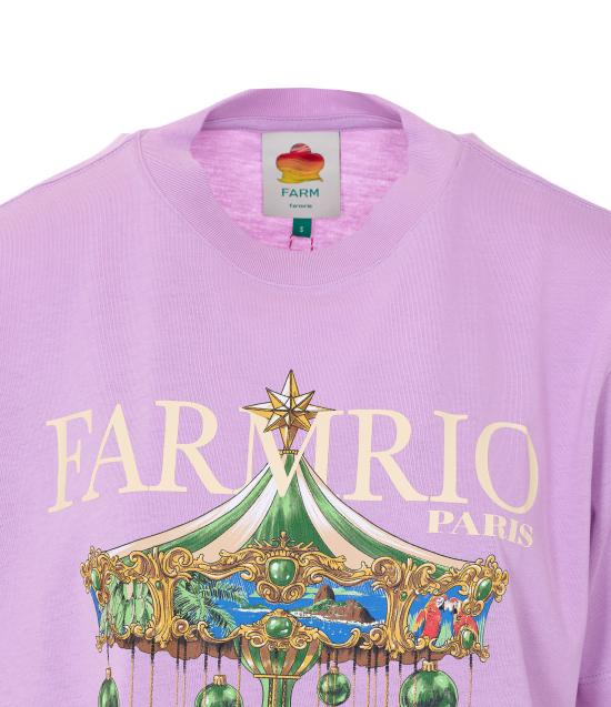26SS 팜 리오 반팔 티셔츠 354549 L0018 Purple - FARM RIO