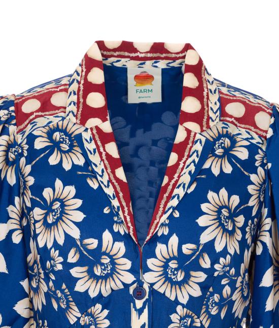 26SS 팜 리오 미디 원피스 350091 26067 Blue - FARM RIO