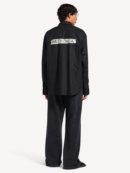 26SS 발렌시아가 긴팔 셔츠 857809 TRM28 1000 BLACK - BALENCIAGA