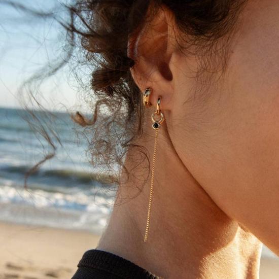  탯치 이어링 Thatch Lilou 블랙 드롭 - THATCH