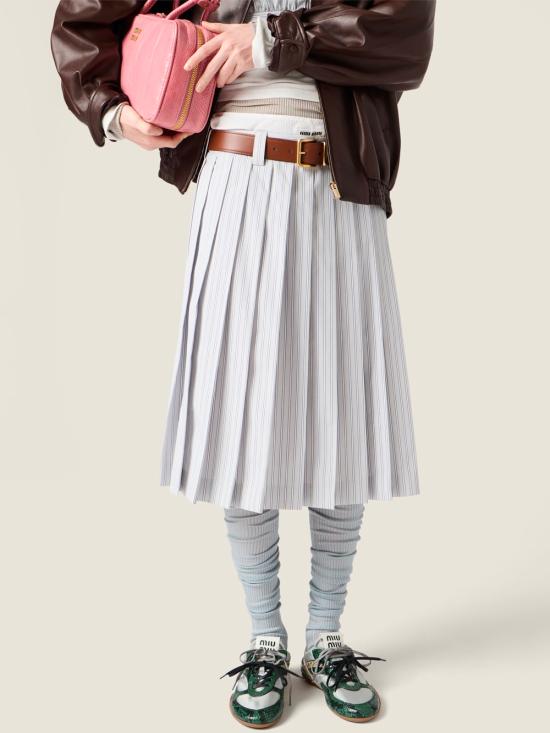 26SS 미우미우 미디 스커트 MG2052SOOO 180U F0424 NUBE - MIU MIU