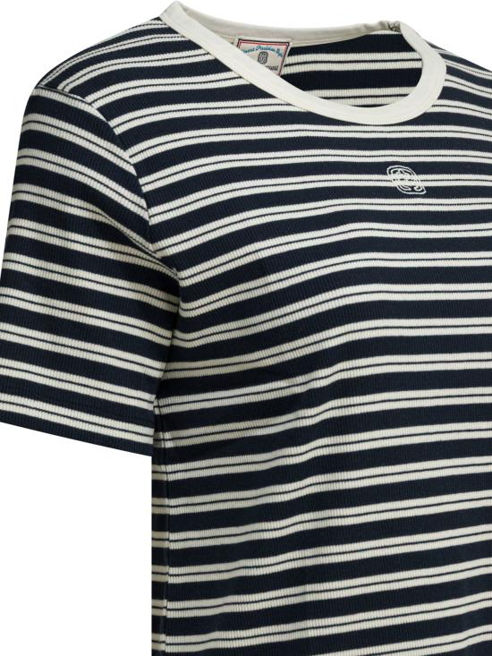 26SS 이네스 드 라 프레상쥬 반팔 티셔츠 16Y090CO390P955 Blue - INES DE LA FRESSANGE