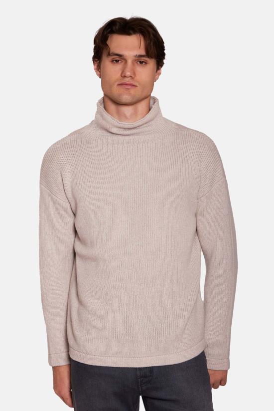  블루&크림 터틀넥 블루앤크림 브래드 캐시미어  스웨터