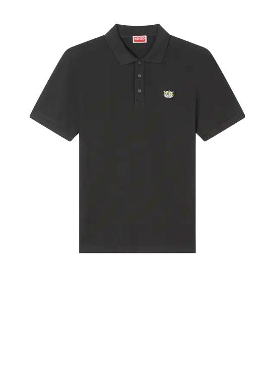 26SS 겐조 와일드 타이거 슬림 폴로 티셔츠 FG55PO1014PU 99J BLACK