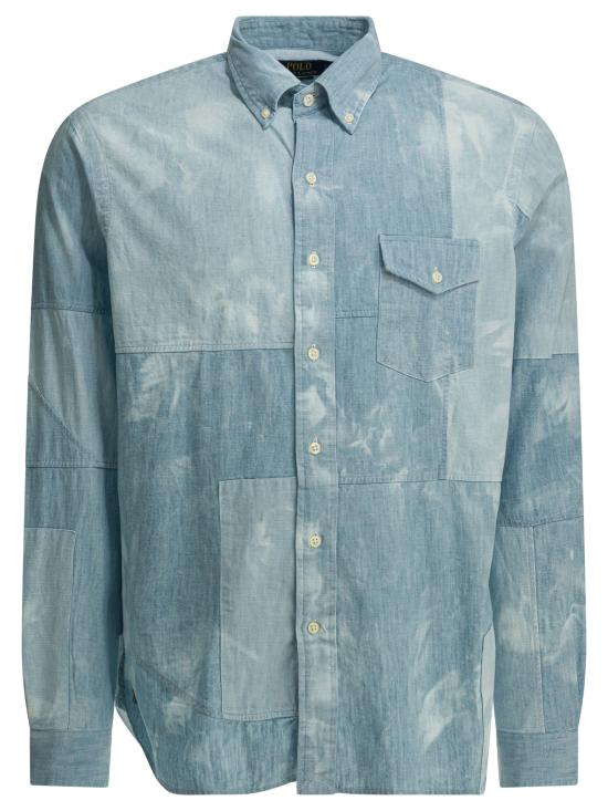 26SS 폴로 랄프로렌 긴팔 셔츠 710B142600017135 PIECED CHAMBRAY Blue