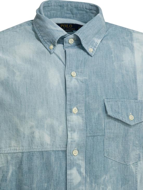 26SS 폴로 랄프로렌 긴팔 셔츠 710B142600017135 PIECED CHAMBRAY Light blue - POLO RALPH LAUREN