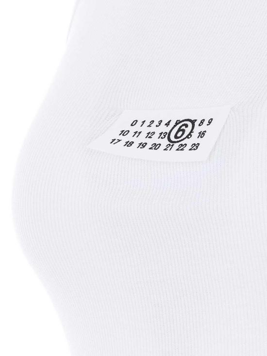 27SS MM6 메종마르지엘라 민소매 티셔츠 S52NL0075M20054101 White - MM6 MAISON MARGIELA
