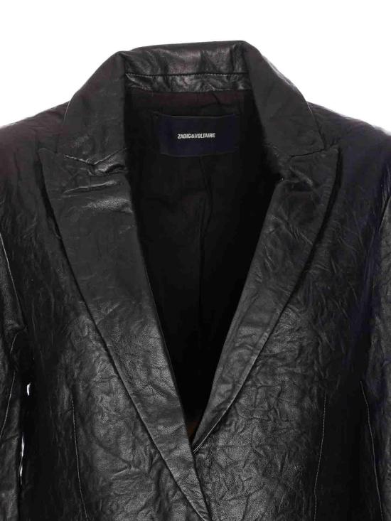  자딕앤볼테르 가죽 자켓 RWBL00059011 Black - ZADIG & VOLTAIRE