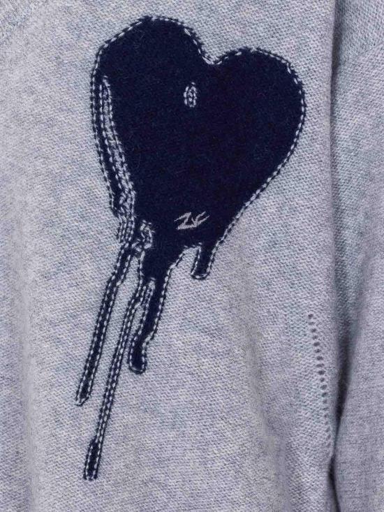 26SS 자딕앤볼테르 긴팔 티셔츠 KWSW02925050 Grey - ZADIG & VOLTAIRE