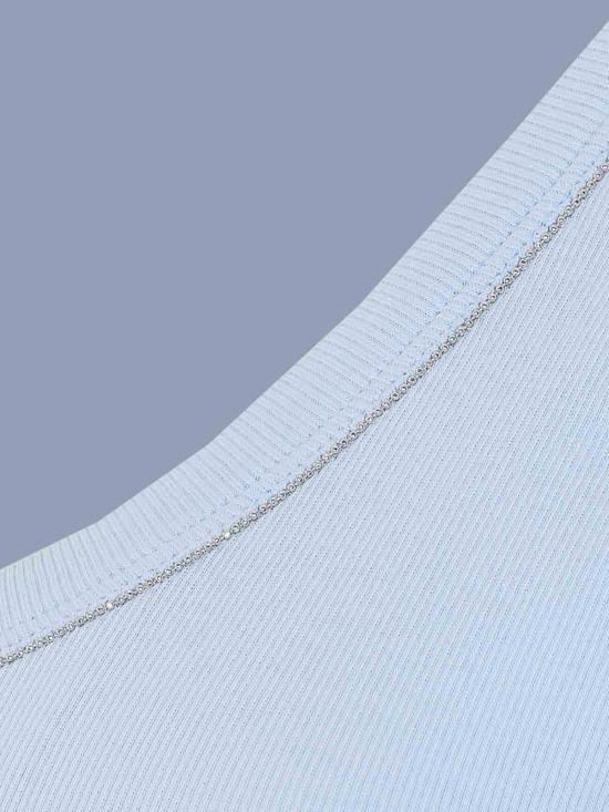 26SS 파비아나 필리피 반팔 티셔츠 JED266F603L8965154 Blue - FABIANA FILIPPI