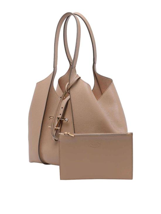 26SS 토즈 T 타임리스 쇼퍼 백 스몰 XBWTSBA0200XSOC428 Brown - TODS