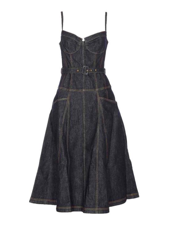  셀프 포트레이트 플레어 팬츠 815MABLUE Blue