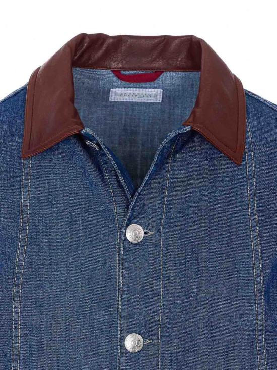 26SS 브루넬로 쿠치넬리 데님 자켓 MH2636914COH51 Blue - BRUNELLO CUCINELLI