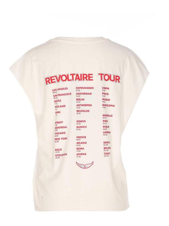 26SS 자딕앤볼테르 민소매 티셔츠 JWTT01280103 White - ZADIG & VOLTAIRE