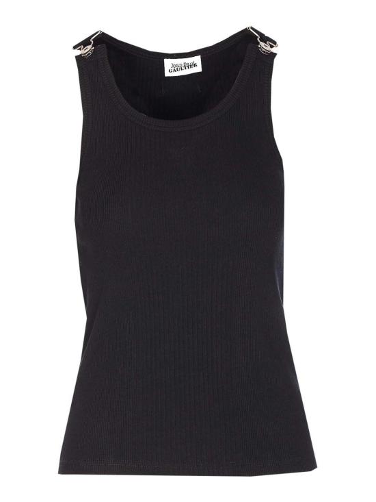 26SS 장 폴 고티에 민소매 티셔츠 TO380J01400 Black