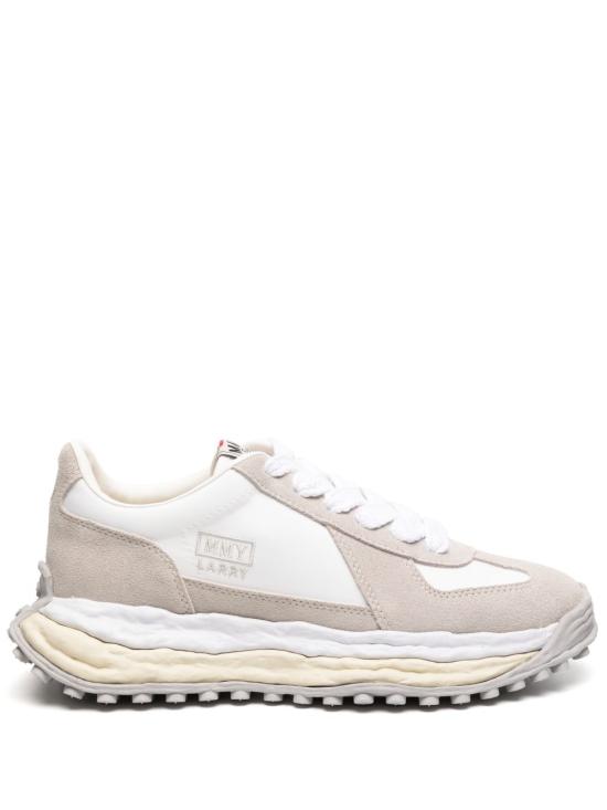 26SS 메종 미하라 야스히로 래리 OG솔 믹스 메테리얼 로우탑 스니커즈 A14FW703 WHITE DOM
