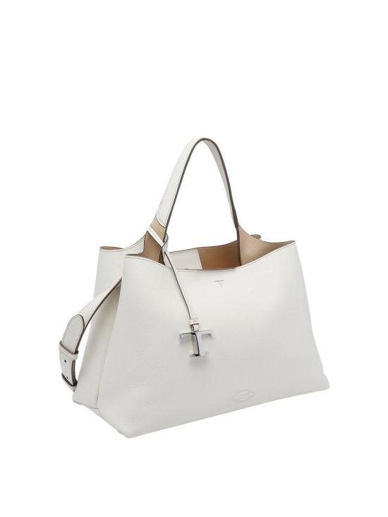 27SS 토즈 스몰 토트백 XBWAPAJ0300QRI1O92 White - TODS