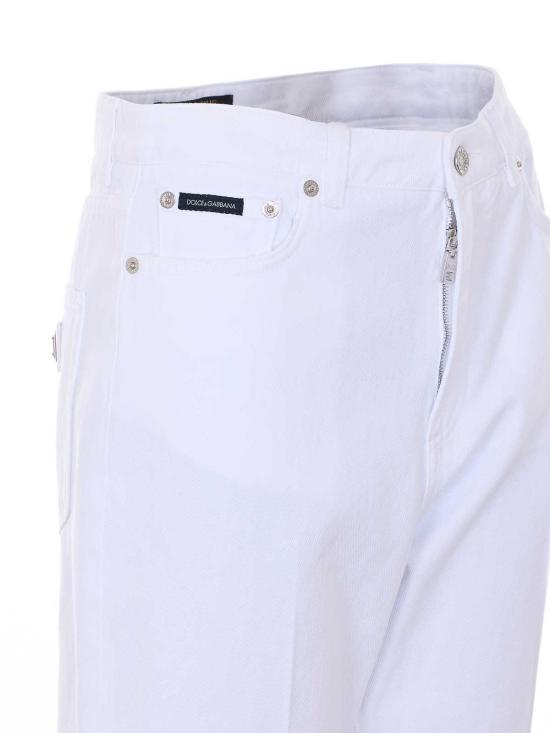 26SS 돌체앤가바나 스트레이트 팬츠 FTC69DG8OT6S9001 White - DOLCE & GABBANA