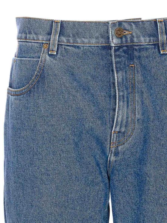 26SS 발망 스트레이트 팬츠 MI043DG086EX Blue - BALMAIN