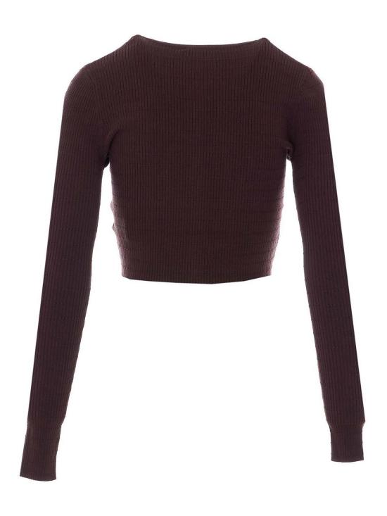 27SS 엘리자베타프랜치 긴팔 티셔츠 MK88B61E2644 Brown - ELISABETTA FRANCHI