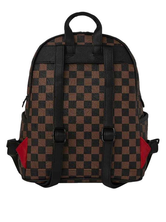 26SS 스프레이그라운드 백팩 B8233CHECK2EMBOSSSAVAGE Brown - SPRAYGROUND