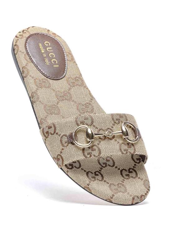 26SS 구찌 홀스빗 슬라이드 샌들 835828FAB102543 Beige - GUCCI