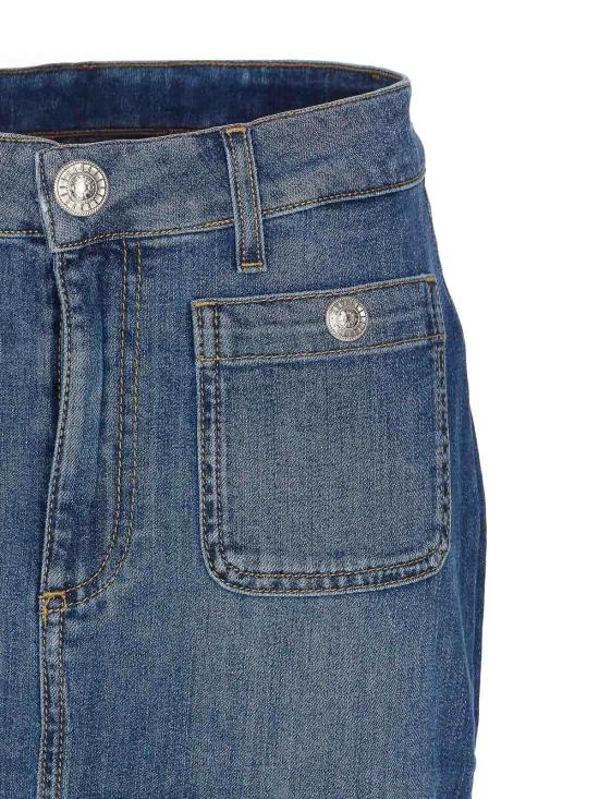 27SS 리우조 미디 스커트 UA6259D027578988 Blue - LIU JO