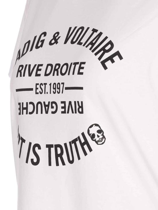 26SS 자딕앤볼테르 반팔 티셔츠 JWTS02769107 White - ZADIG & VOLTAIRE