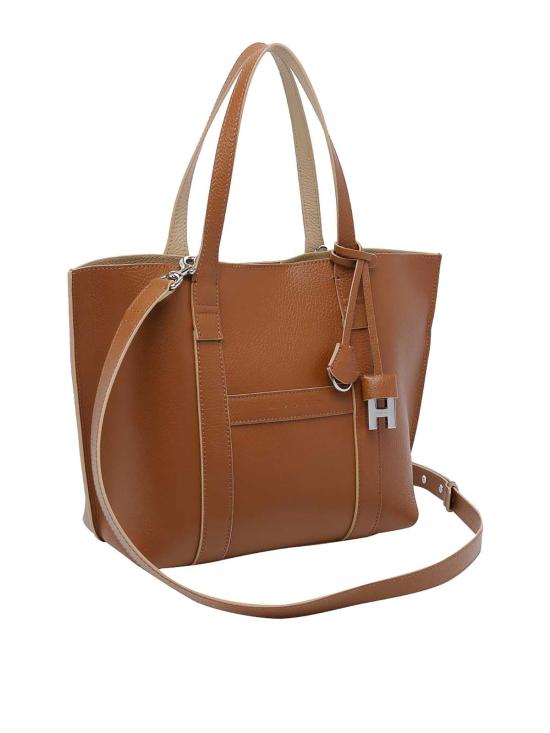 27SS 호간 토트백 KBW01WA0200UZU7E23 Brown - HOGAN