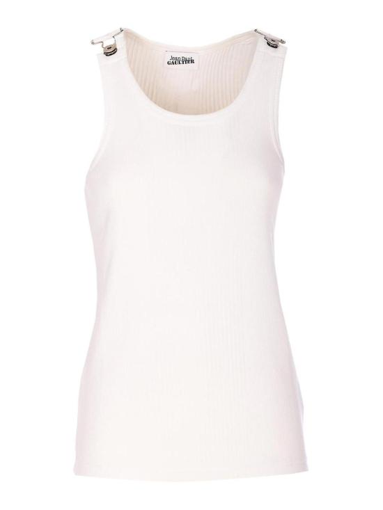 26SS 장 폴 고티에 민소매 티셔츠 TO380J01401 White