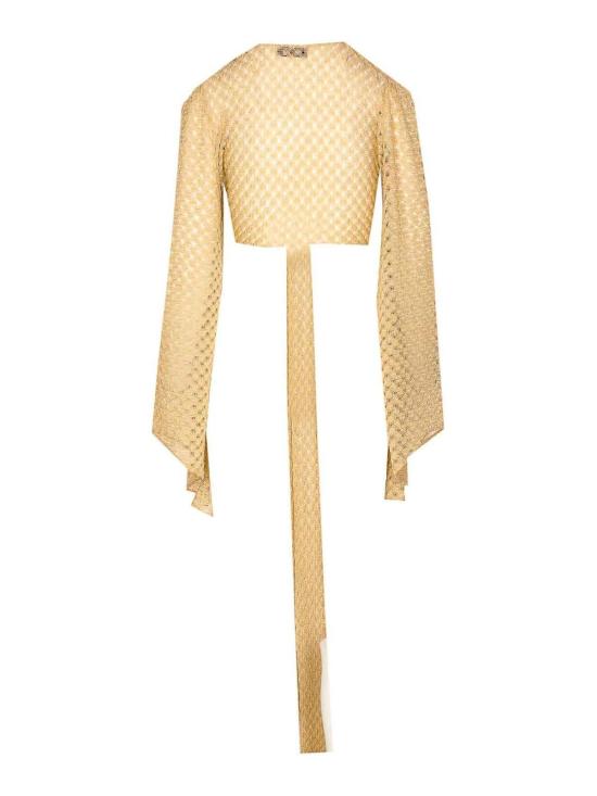 26SS 미소니 민소매 티셔츠 MC26SK01BR014RS10BY Gold - MISSONI