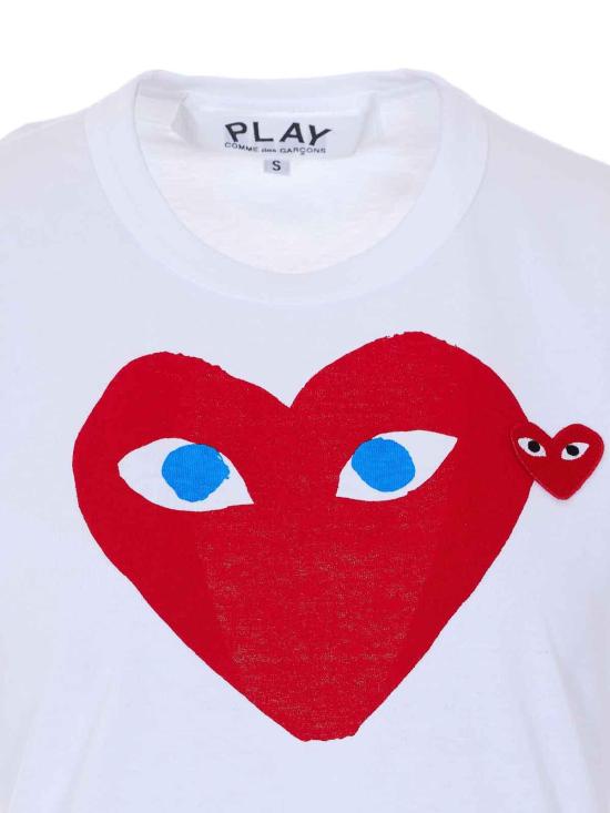 27SS 꼼데가르송 반팔 티셔츠 T086W1 White - COMME DES GARCONS