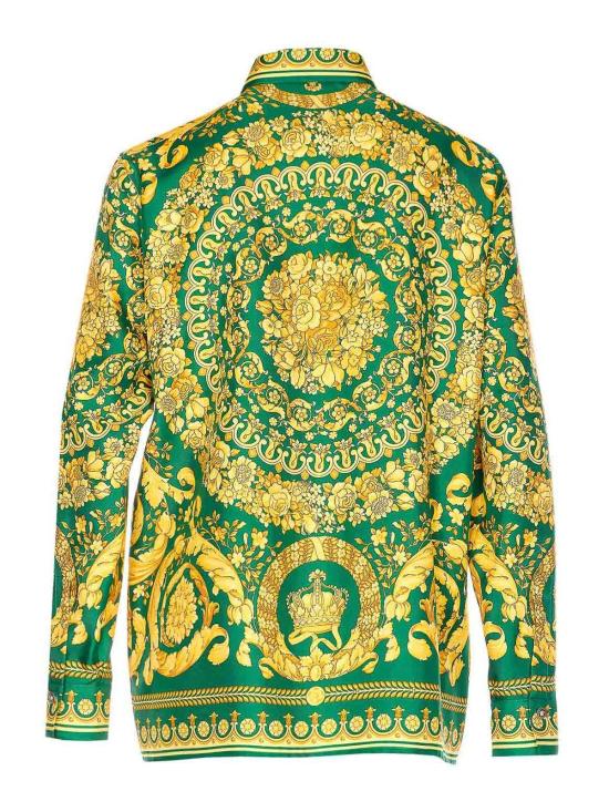 26SS 베르사체 셔츠 10013601A042365GD10 Green - VERSACE