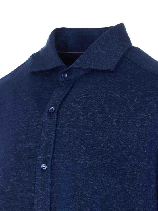 27SS 브루넬로 쿠치넬리 긴팔 셔츠 MR8276686C006 Blue - BRUNELLO CUCINELLI