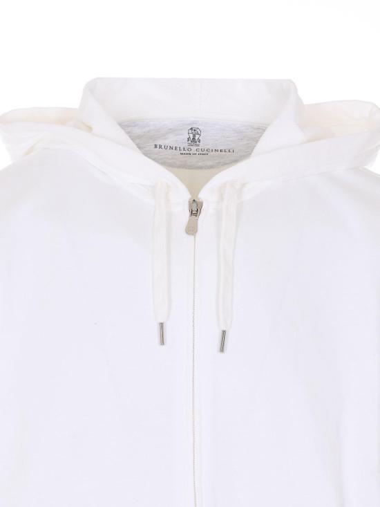 26SS 브루넬로 쿠치넬리 테크노 코튼 플리스 후드 집업 MW8639069GC7220 - BRUNELLO CUCINELLI