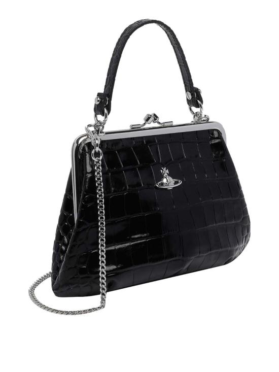26SS 비비안웨스트우드 그래니 프레임 퍼스 4B010007WL0098N401 Black - VIVIENNE WESTWOOD