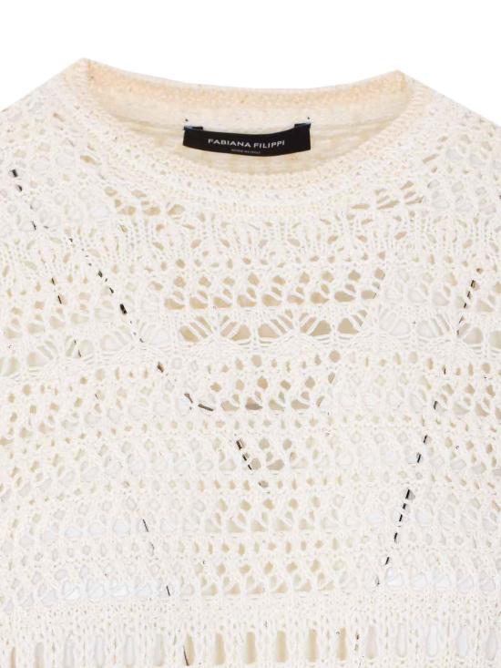 26SS 파비아나 필리피 반팔 티셔츠 MAD266F491L7350142 White - FABIANA FILIPPI