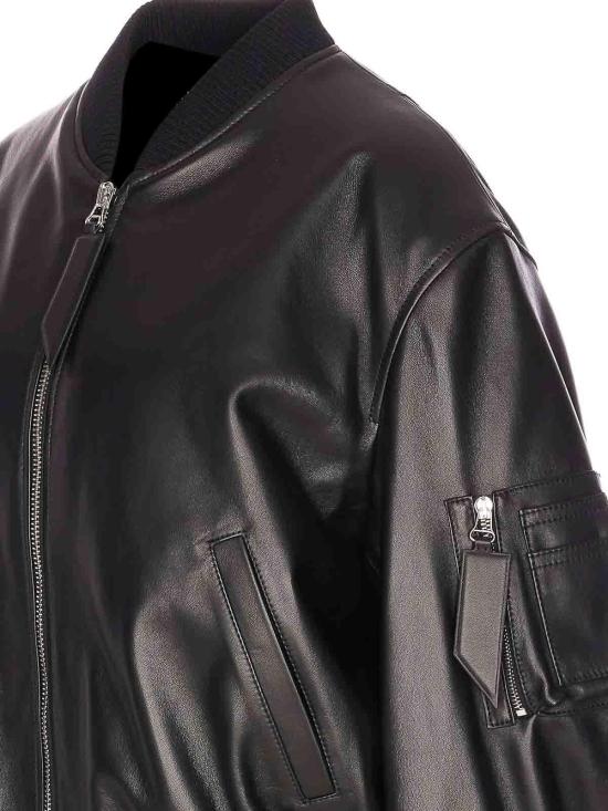  디 아티코 봄버 자켓 260WCB00004LBT128AA100 Black - THE ATTICO