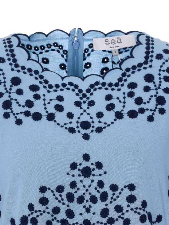 26SS 세아 미디 스커트 114BLUE Blue - SEA