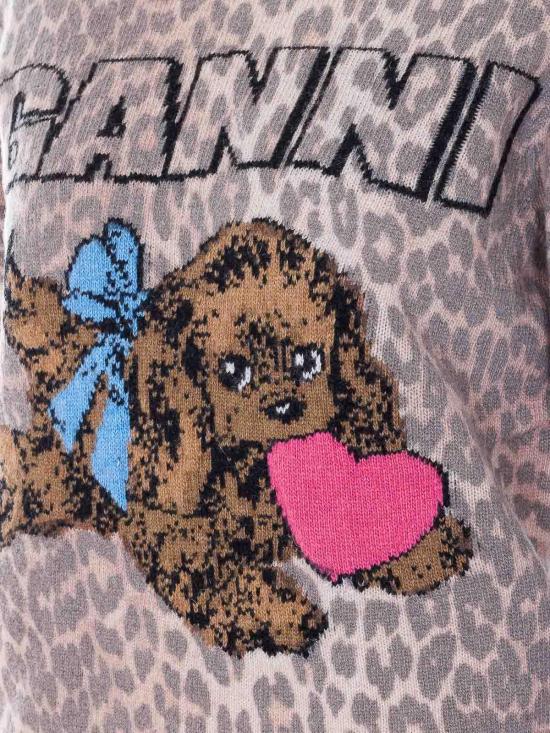 26SS 가니 긴팔 티셔츠 A1070147943 Brown - GANNI